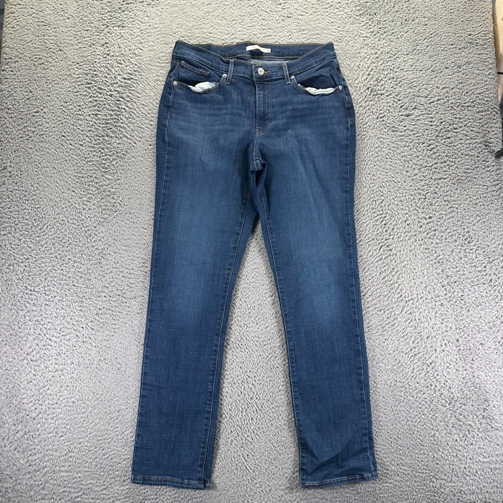 Levi's Jeans Womens 12 Blue Cotton Denim Straight Classic Faded Workwear Travel